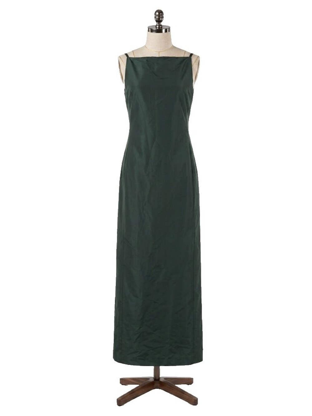 NWT Ralph Lauren Collection Krystina Faille Evening Gown in Green Column 10 - Picture 3 of 14